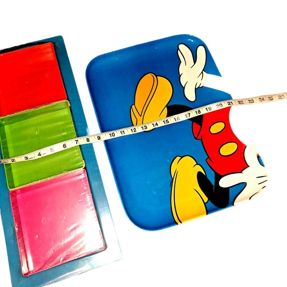 NWT-Party Fun! LARGE 16-inch Disney Mickey Mouse Tray plus 22-inch App tray - Picture 4 of 6